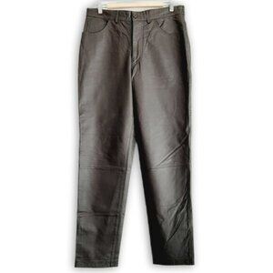 NEVADA Genuine Leather High Waist Pants Brown Sz L